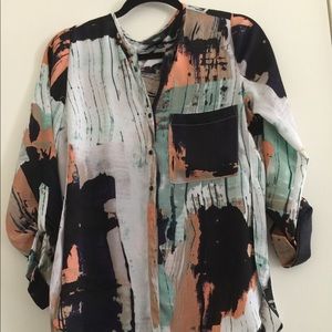 Buttoned front blouse